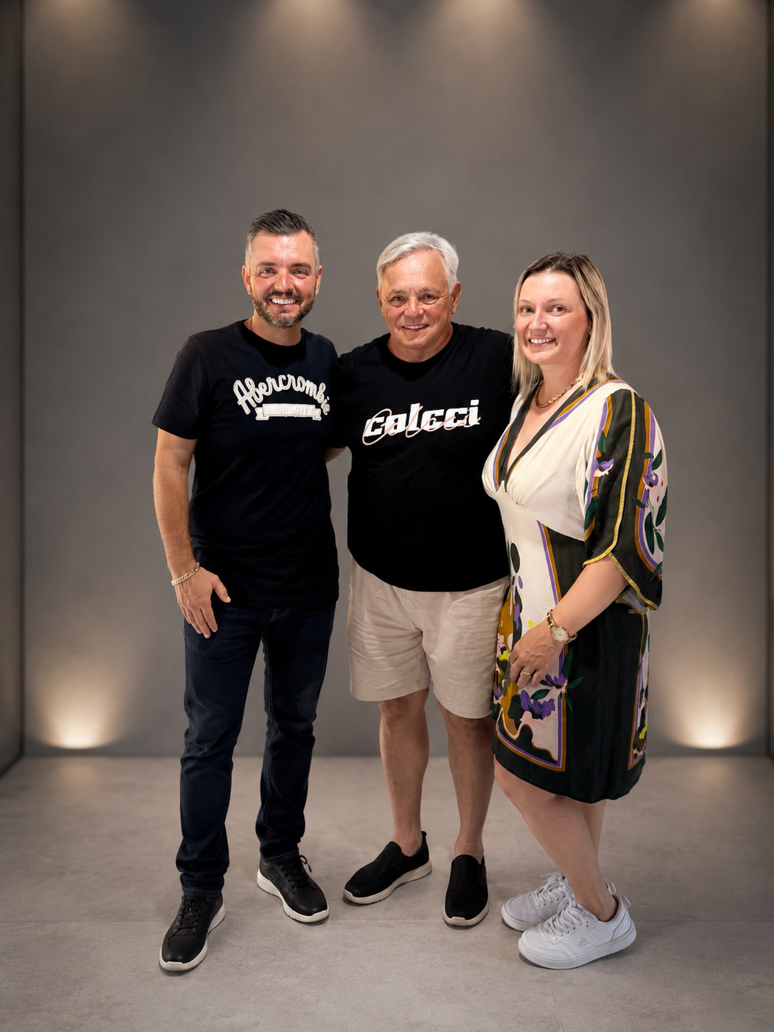 Jovelino Pereira, Rodrigo e Aline Pereira — Incorporadora Pereira Júnior